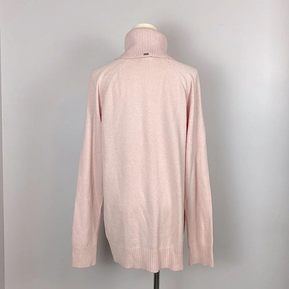St. John Sport Wool Blend Pink Knit Turtleneck Sweater size Medium - Picture 5 of 11